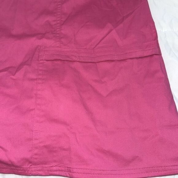 Cherokee Workwear Core Stretch Scrub Top XL Womens Pink Short Sleeve V-Neck With - Picture 5 of 7